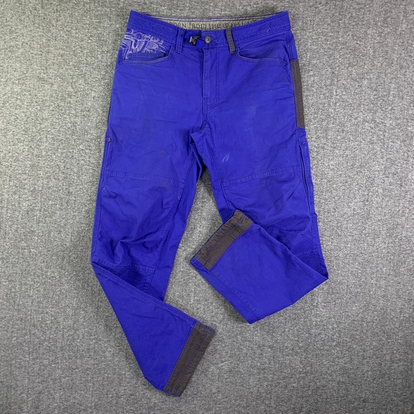 Prana Continuum Pant Men 32x32 Blue Outdoor Hiking Double Knee Utility Gorpcore - Picture 1 of 16